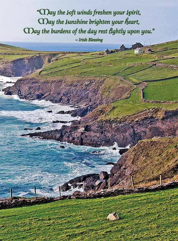 Irish landscape Get well card