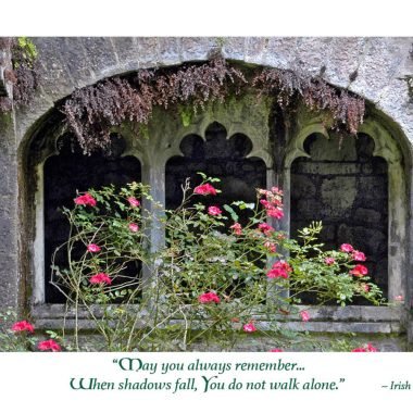 You do not walk alone card