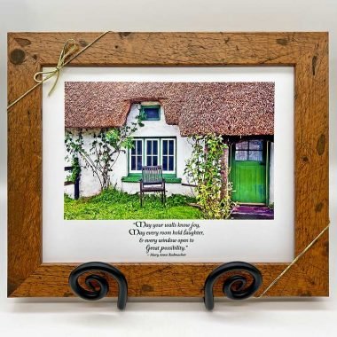 Irish thatch new home wishes framed