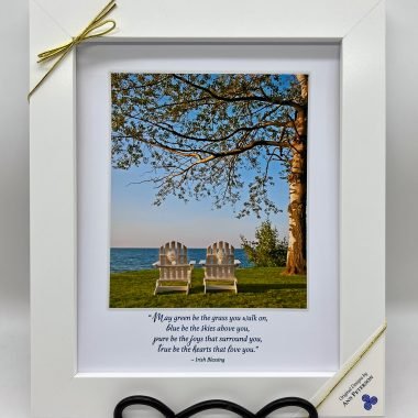 Wedding chairs framed