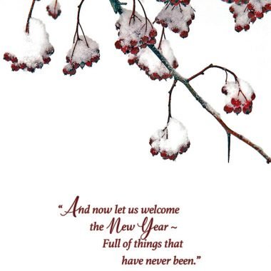 Welcome New Year's card