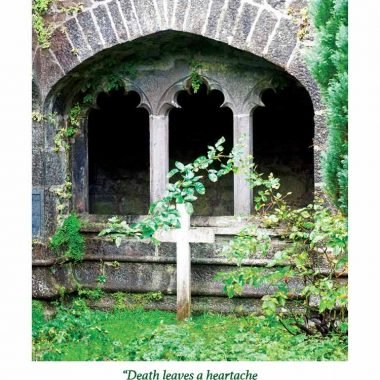 Irish Headstone Sympathy card