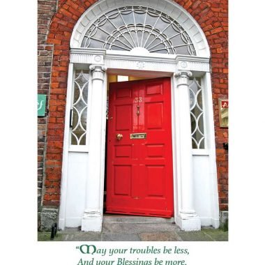 Georgian door new home card