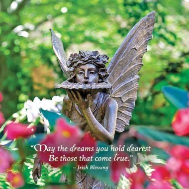 Irish blessing fairy birthday card