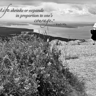 Courageous girl graduation card