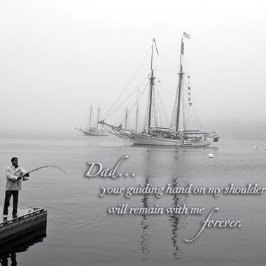 Guiding hand father's day card