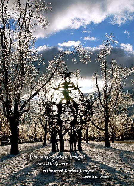 Birds in flight Holiday card