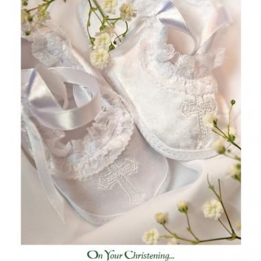 Celtic prayer christening card