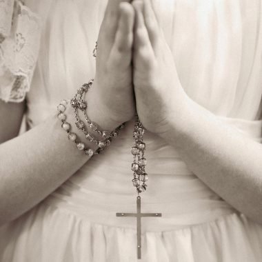 First Communion card girl