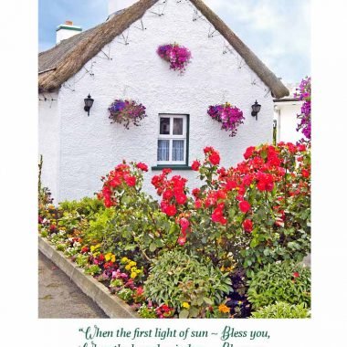 Irish blessing confirmation card