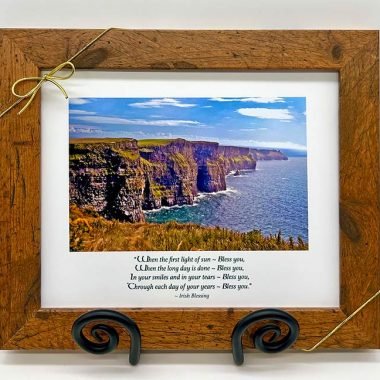 Cliffs Moher framed blessing