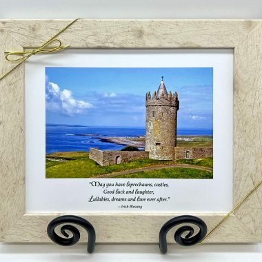 Irish castle wedding blessing framed
