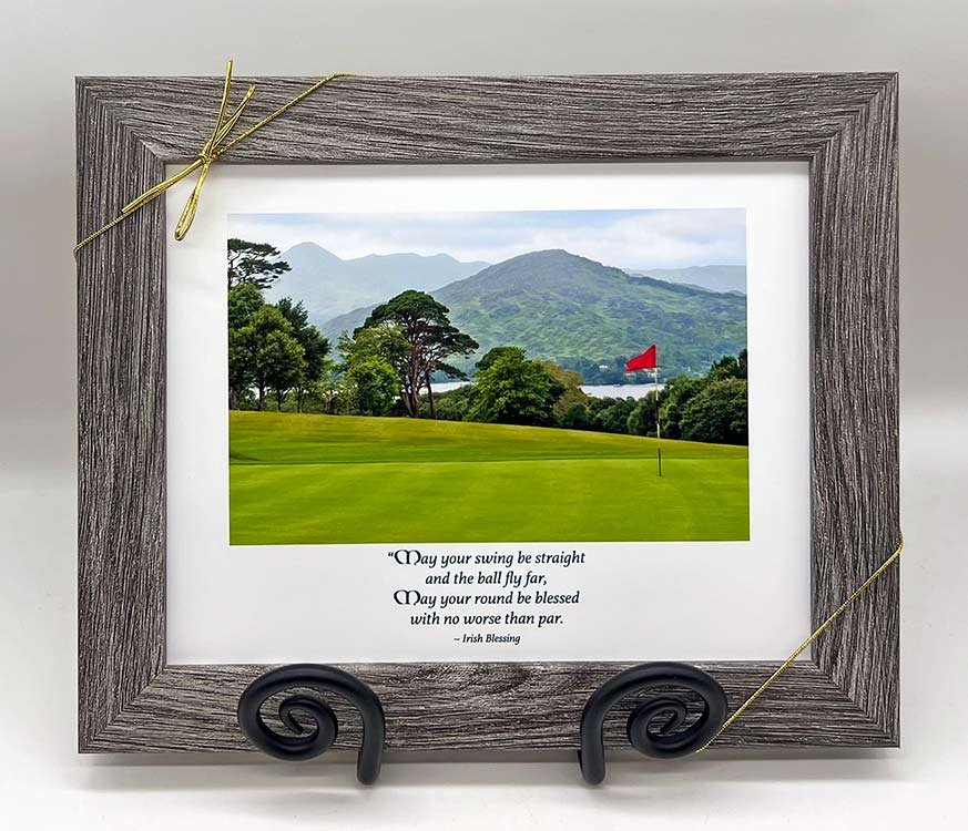 Irish golf framed blessing