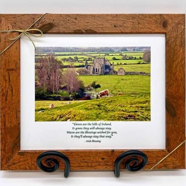 Warm wishes irish landscape framed