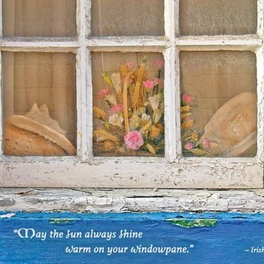 Irish windowpane birthday card