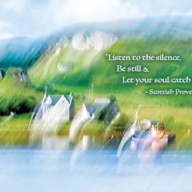 Scenic Scottish proverb card