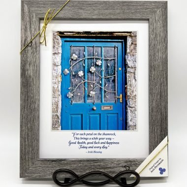Health, luck and happiness door framed gift