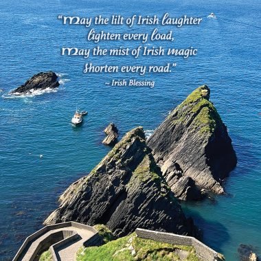 Shorten every road Irish birthday card